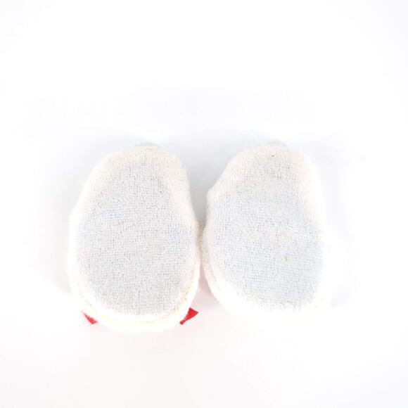 Unbranded White Fabric Doll Slippers/Slides with Red Ribbons for 18" Dolls - GUC - Picture 10 of 12